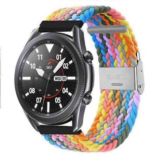 For Huawei Watch 4 / 4 Pro Nylon Braided Metal Buckle Watch Band(Z Heart Purple)