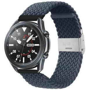 For Huawei Watch 4 / 4 Pro Nylon Braided Metal Buckle Watch Band(Deep Blue)