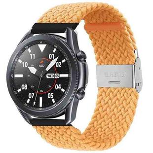 For Huawei Watch 4 / 4 Pro Nylon Braided Metal Buckle Watch Band(Milky Beige)