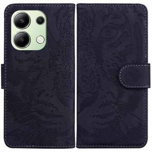 For Xiaomi Redmi Note 13 4G Global Tiger Embossing Pattern Leather Phone Case(Black)