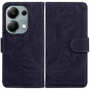 For Xiaomi Redmi Note 13 Pro 4G Tiger Embossing Pattern Leather Phone Case(Black)