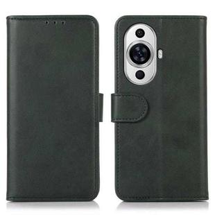 For Huawei nova 11 Cow Texture Flip Leather Phone Case(Green)