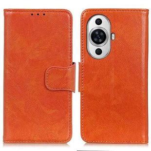 For Huawei nova 11 Nappa Texture Flip Leather Phone Case(Orange)