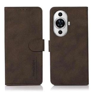 For Huawei nova 11 Pro / nova 11 Ultra KHAZNEH Matte Texture Leather Phone Case(Brown)