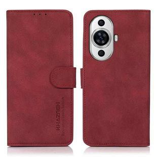For Huawei nova 11 KHAZNEH Matte Texture Leather Phone Case(Red)