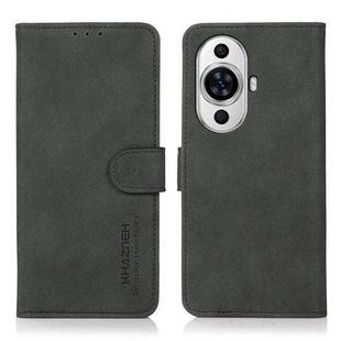 For Huawei nova 11 KHAZNEH Matte Texture Leather Phone Case(Green)