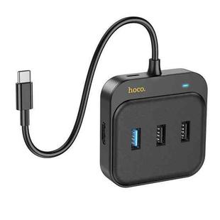 hoco HB36 5 in 1 HDTV+USB3.0+USB2.0x2+PD100W Converter, Cable Length: 0.2m(Black)