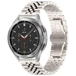 For Huawei Watch 4 / 4 Pro Five Bead Stainless Steel Watch Band(Starlight Color)