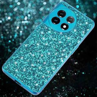 For OnePlus 11 Glitter Powder Shockproof TPU Phone Case(Blue)