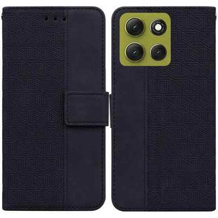 For Motorola Moto G86 5G Geometric Embossed Leather Phone Case(Black)