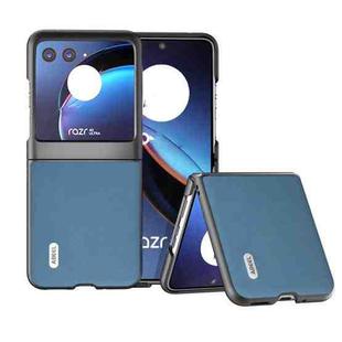 For Motorola Razr 40 Ultra ABEEL Haze Texture PU Phone Case(Sky Blue)