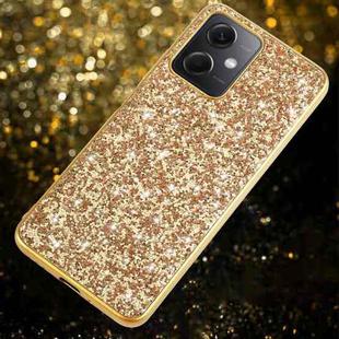 For Xiaomi Redmi Note 12 4G/5G Global Glitter Powder Shockproof TPU Phone Case(Gold)