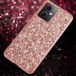 For Xiaomi Redmi Note 12 4G/5G Global Glitter Powder Shockproof TPU Phone Case(Rose Gold)