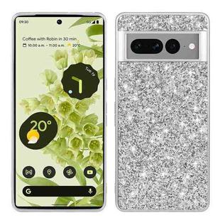 For Google Pixel 8 Pro Glitter Powder Shockproof TPU Phone Case(Silver)
