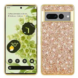 For Google Pixel 8 Pro Glitter Powder Shockproof TPU Phone Case(Gold)