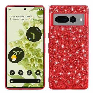 For Google Pixel 8 Glitter Powder Shockproof TPU Phone Case(Red)