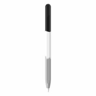 For Apple Pencil 1 LOVE MEI Rainbow Liquid Silicone Protective Pen Case(Black)