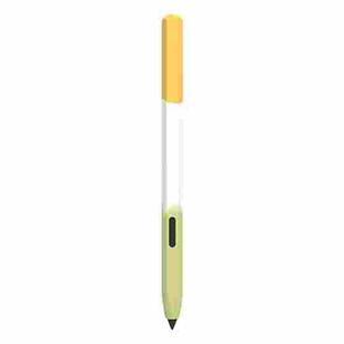 For Samsung Galaxy Tab S6 Lite LOVE MEI Rainbow Liquid Silicone Protective Pen Case(Yellow)