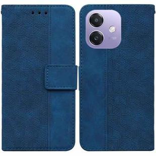 For OPPO A5x 5G / A3 4G / 5G / A3x 4G / 5G Geometric Embossed Leather Phone Case(Blue)