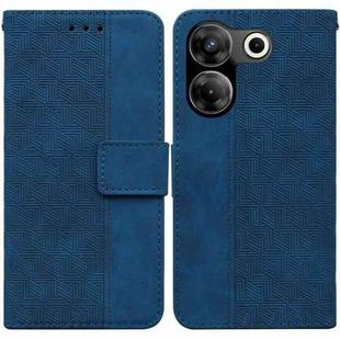 For Tecno Pova Neo 3 Geometric Embossed Leather Phone Case(Blue)