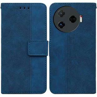 For Tecno Camon 30 Pro CL8 Geometric Embossed Leather Phone Case(Blue)