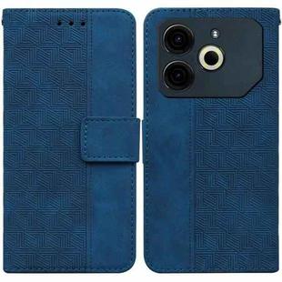 For Tecno Pova 6 Neo Geometric Embossed Leather Phone Case(Blue)