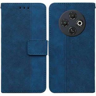 For Tecno Spark 30C Geometric Embossed Leather Phone Case(Blue)