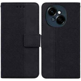 For Tecno Spark Go 1 / Pop 9 Pro Geometric Embossed Leather Phone Case(Black)