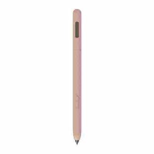 For Samsung Galaxy Tab S7 LOVE MEI Frosted Leather Texture Silicone Protective Pen Case(Pink)