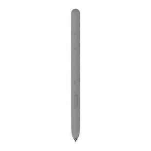 For Samsung Galaxy Tab S6 Lite LOVE MEI Frosted Leather Texture Silicone Protective Pen Case(Grey)