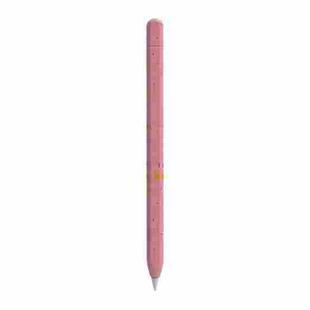 For Apple Pencil 2 LOVE MEI Luminous Silicone Protective Pen Case(Red)