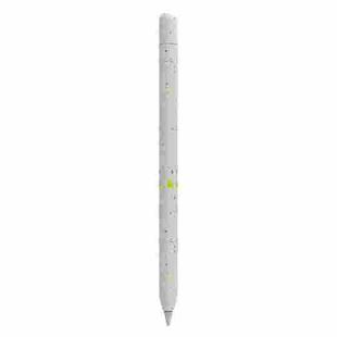 For Apple Pencil 1 LOVE MEI Luminous Silicone Protective Pen Case(White)