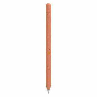 For Apple Pencil 1 LOVE MEI Luminous Silicone Protective Pen Case(Orange)