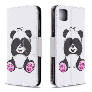 For Huawei Y5P / Honor 9S Colored Drawing Pattern Horizontal Flip Leather Case with Holder & Card Slots & Wallet(Panda)