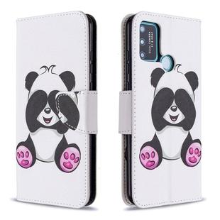 For Huawei Honor 9A Colored Drawing Pattern Horizontal Flip Leather Case with Holder & Card Slots & Wallet(Panda)