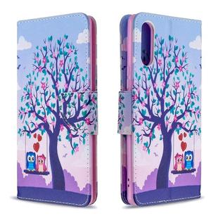 For Sony Xperia L4 Colored Drawing Pattern Horizontal Flip Leather Case with Holder & Card Slots & Wallet(Two Owls)