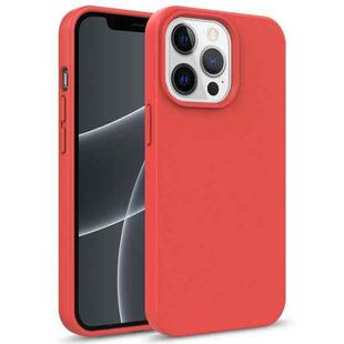 For iPhone 15 Pro Starry Series Shockproof Straw Material + TPU Protective Case(Red)