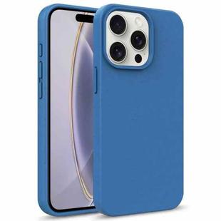 For iPhone 16 Pro Max Starry Series Shockproof Straw Material + TPU Protective Case(Blue)