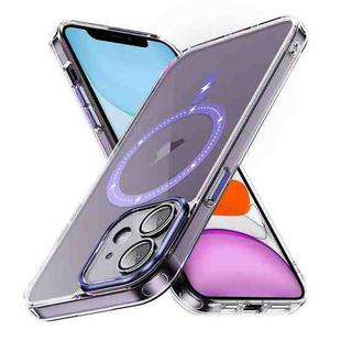 For iPhone 11 Airbag Shockproof MagSafe Phone Case(Light Purple)