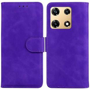 For Infinix Note 30 Pro Skin Feel Pure Color Flip Leather Phone Case(Purple)