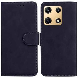 For Infinix Note 30 Pro Skin Feel Pure Color Flip Leather Phone Case(Black)