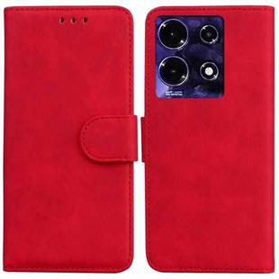 For Infinix Note 30i Skin Feel Pure Color Flip Leather Phone Case(Red)