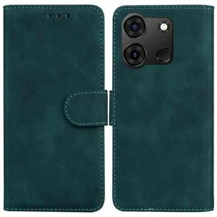 For Infinix Smart 7 India / 7 Plus Skin Feel Pure Color Flip Leather Phone Case(Green)