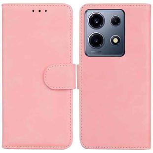 For Infinix Note 30 VIP Skin Feel Pure Color Flip Leather Phone Case(Pink)