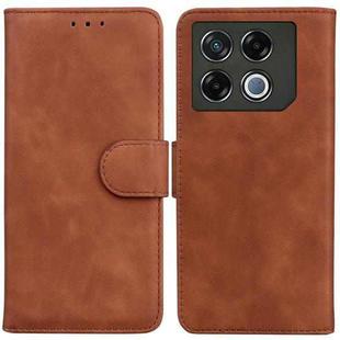 For Infinix GT 20 Pro 5G Skin Feel Pure Color Flip Leather Phone Case(Brown)