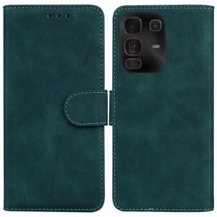 For Infinix Note 50 Pro+ Skin Feel Pure Color Flip Leather Phone Case(Green)