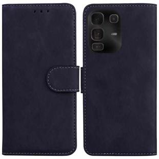 For Infinix Note 50 Pro+ Skin Feel Pure Color Flip Leather Phone Case(Black)