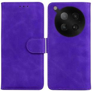 For Infinix Zero 40 4G / 5G Skin Feel Pure Color Flip Leather Phone Case(Purple)