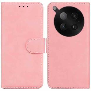 For Infinix Zero 40 4G / 5G Skin Feel Pure Color Flip Leather Phone Case(Pink)
