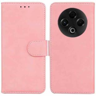 For Tecno Spark 30 4G Skin Feel Pure Color Flip Leather Phone Case(Pink)